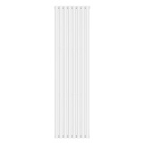 Вертикальный радиатор Navin Ellipse Double 480х1800-8, anticor, белый