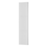 Вертикальный радиатор Navin Ellipse Double 480х1800-8, anticor, белый Фото - 1