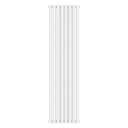 Вертикальный радиатор Navin Ellipse Double 480х1800-8, anticor, белый
