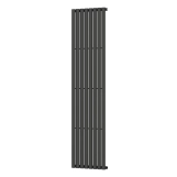 Вертикальный радиатор Navin Ellipse 480х1800-8, anticor, черный муар Фото - 2