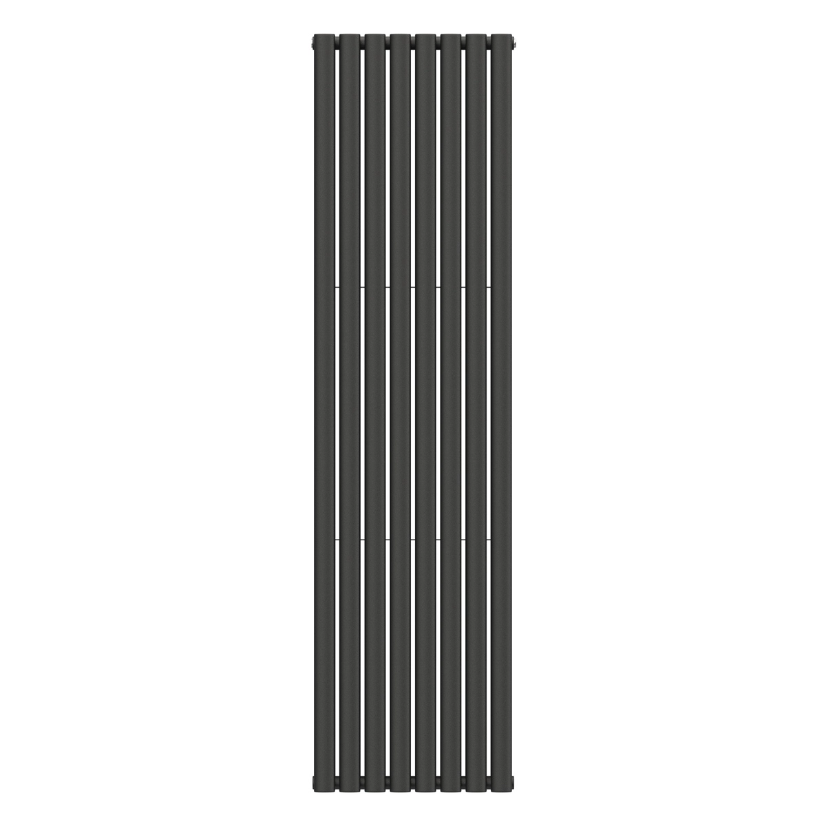 Вертикальний радіатор Navin Ellipse Double 480х1800-8, anticor, чорний муар