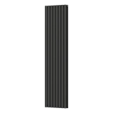 Вертикальний радіатор Navin Ellipse Double 480х1800-8, anticor, чорний муар Фото - 2
