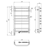 Рушникосушка Navin Блюз 480х800 Sensor права з таймером Фото - 4