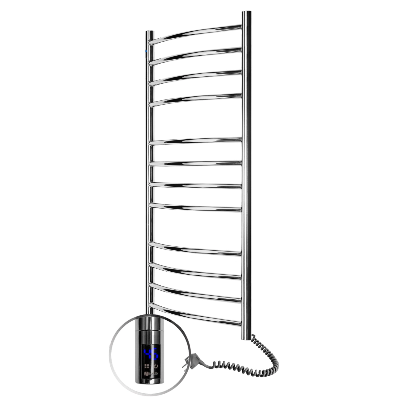 Рушникосушка Navin Камелія 480х1200 Sensor права з таймером Фото - 1