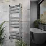 Електрична рушникосушарка Navin Loft 400х1000 Sensor з таймером, нержавіюча, права Фото - 1