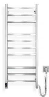 Электрический полотенцесушитель Navin Loft 400х1000 Sensor с таймером, нержавеющий, правый