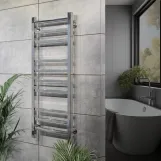 Электрический полотенцесушитель Navin Loft 400х1000 Sensor с таймером, нержавеющий, правый Фото - 1