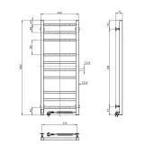Электрический полотенцесушитель Navin Loft 400х1000 Sensor с таймером, нержавеющий, правый Фото - 4