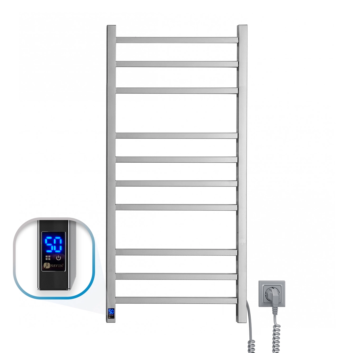 Полотенцесушитель Navin Loft 500х1000 Sensor с таймером, правый Фото - 2