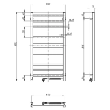 Полотенцесушитель Navin Loft 500х1000 Sensor с таймером, правый Фото - 5