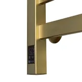Полотенцесушитель электрический NAVIN Авангард 480х800 Sensor правосторонний с таймером, матовое золото Фото - 2