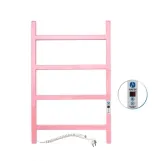 Полотенцесушитель Nordic 500х800 Pink Digital, левый, розовый, с таймером Фото - 1