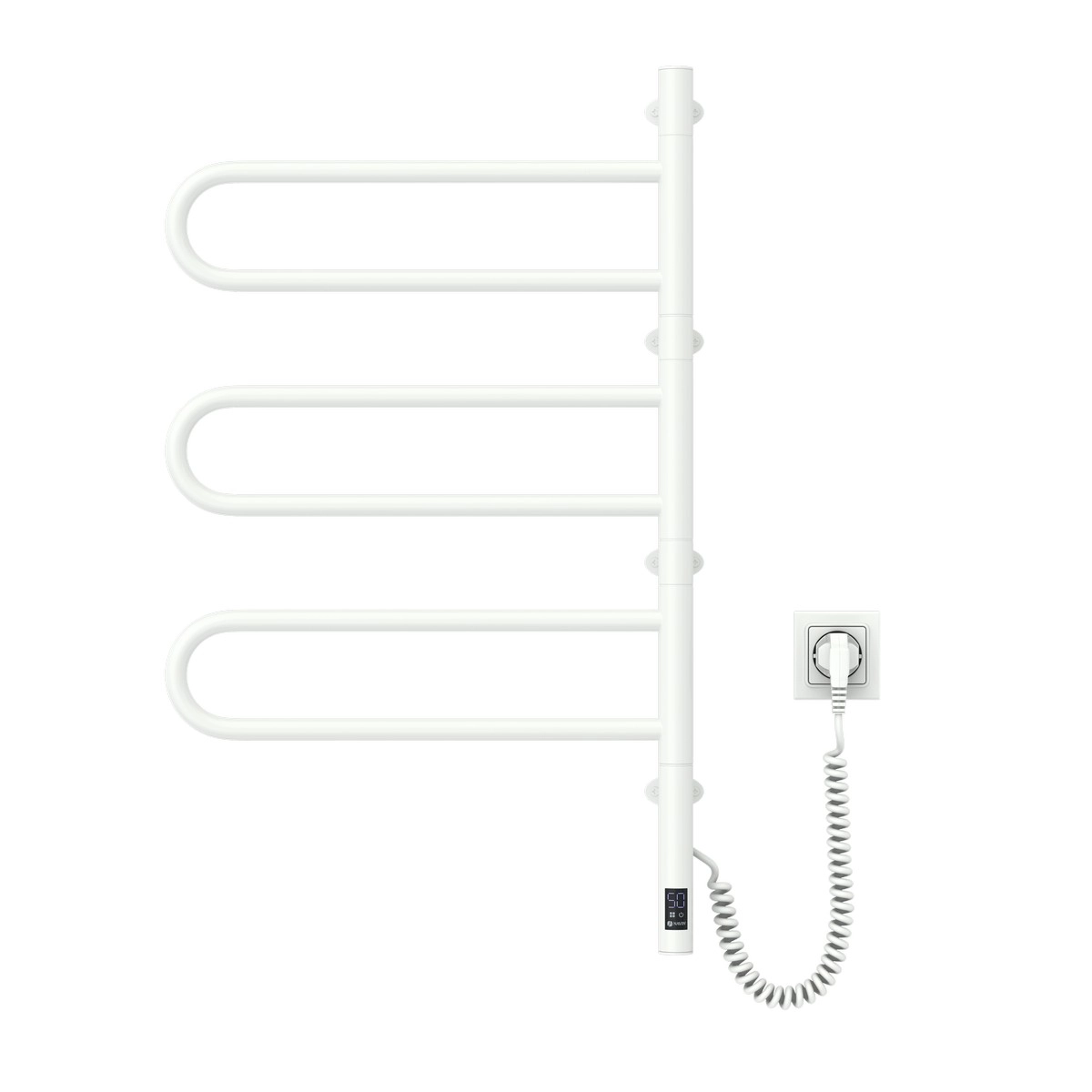Полотенцесушитель Navin Fouette 480х800 Sensor с таймером, белый Фото - 2