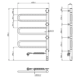 Полотенцесушитель Navin Fouette 480х800 Sensor с таймером, белый Фото - 7