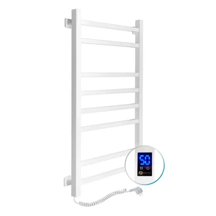 Полотенцесушитель Navin Loft 500х800 Sensor левосторонний с таймером, белый