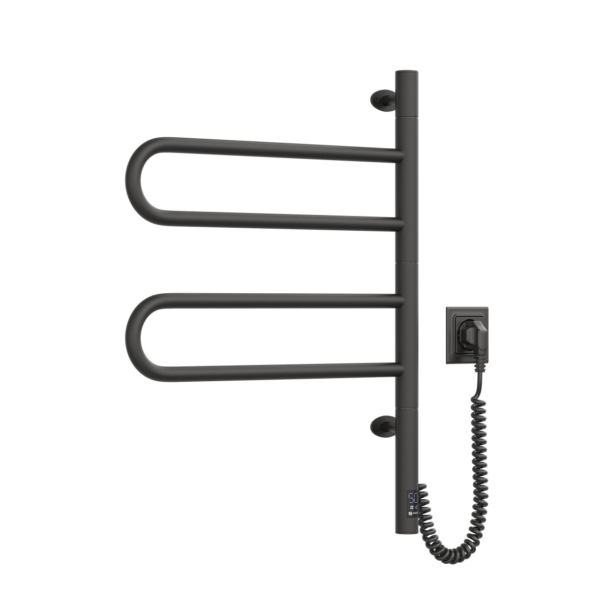 Рушникосушка Navin Fouette 480х600 Sensor з таймером, чорний муар