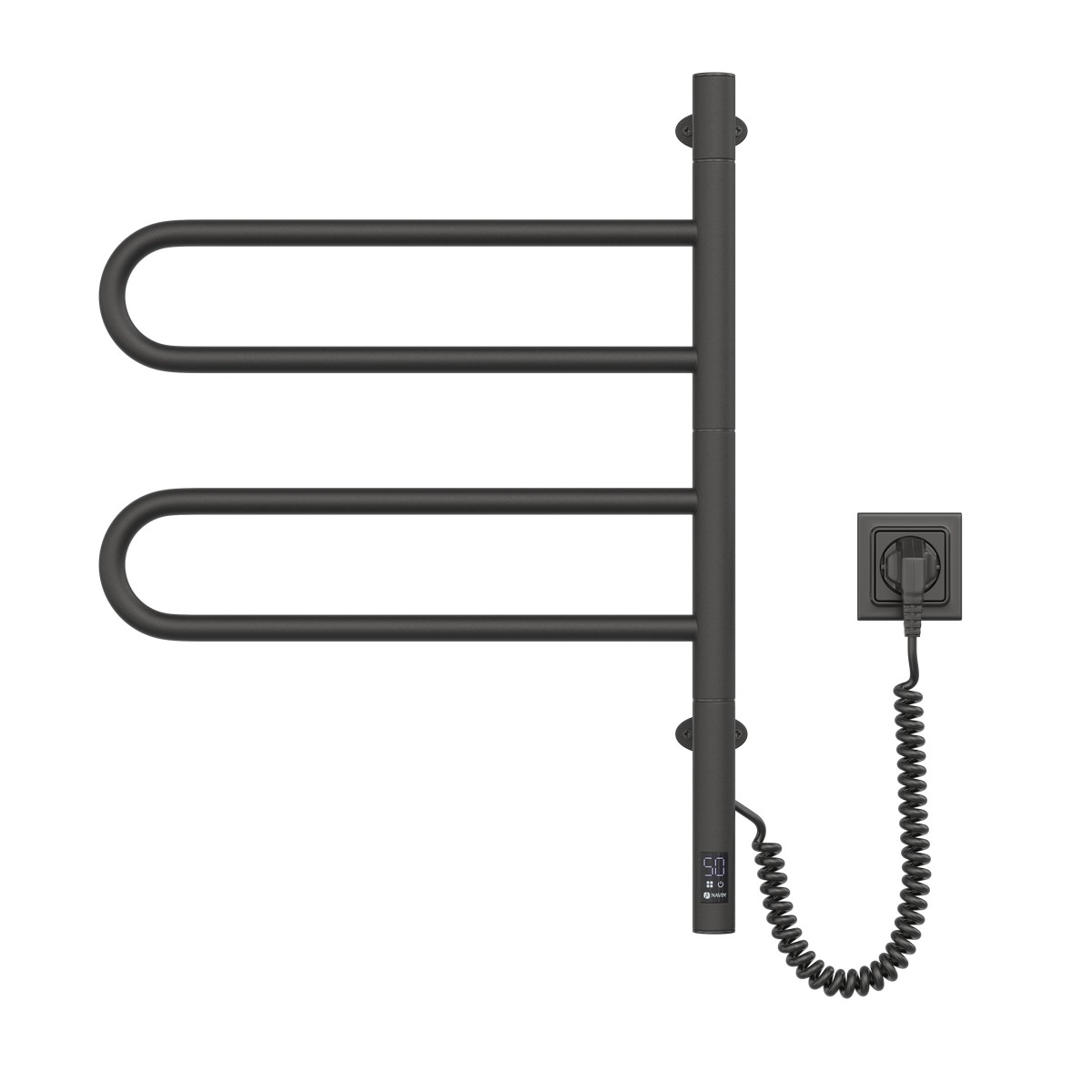 Рушникосушка Navin Fouette 480х600 Sensor з таймером, чорний муар Фото - 2