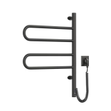 Рушникосушка Navin Fouette 480х600 Sensor з таймером, чорний муар
