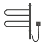 Рушникосушка Navin Fouette 480х600 Sensor з таймером, чорний муар Фото - 2