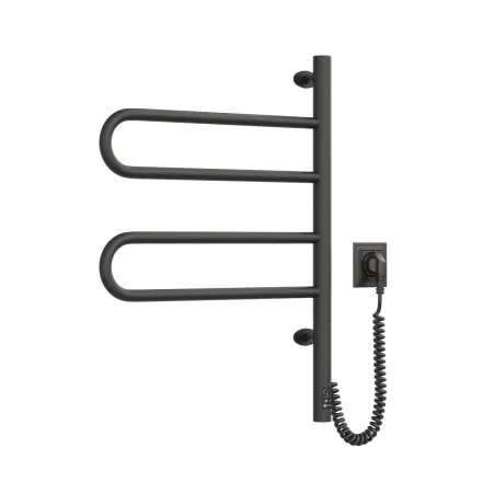 Рушникосушка Navin Fouette 480х600 Sensor з таймером, чорний муар