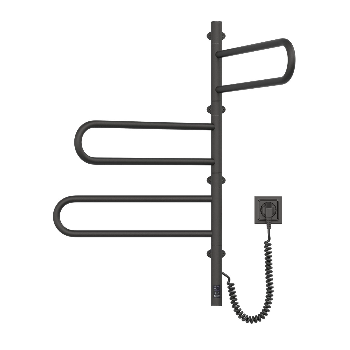 Рушникосушка Navin Fouette 480х800 Sensor з таймером, чорний муар Фото - 1
