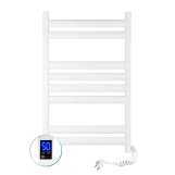 Полотенцесушитель Navin Ellipse 500х800 Sensor правый с таймером, белый бархат Фото - 1