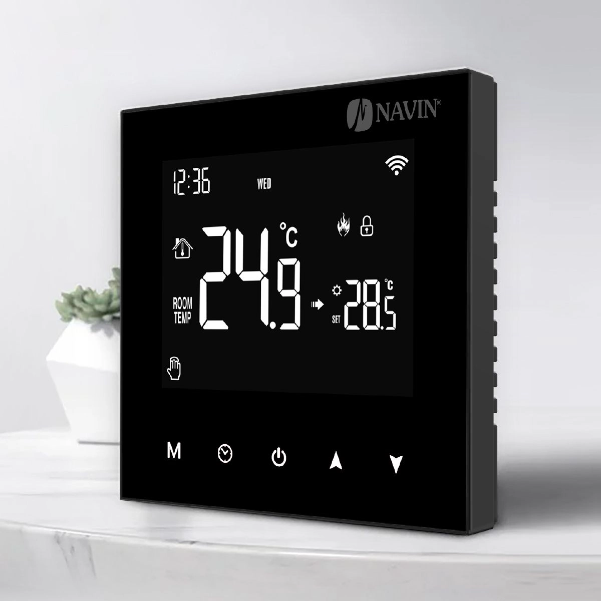Терморегулятор для газового котла NAVIN WT100 B-3А з Wi-Fi Фото - 1