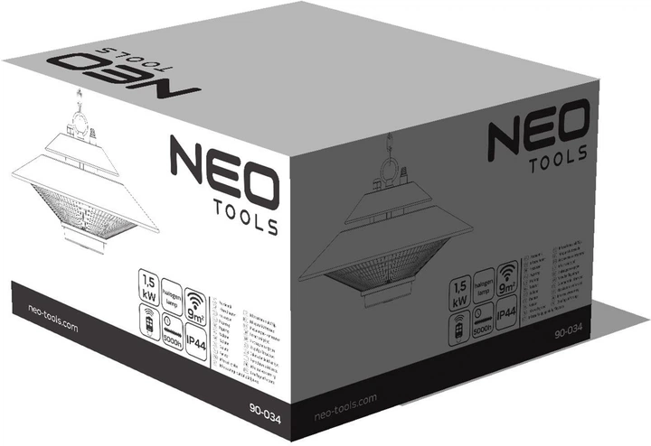 Обігрівач інфрачервоний Neo Tools підвісний 1500 Вт (90-034) Фото - 7