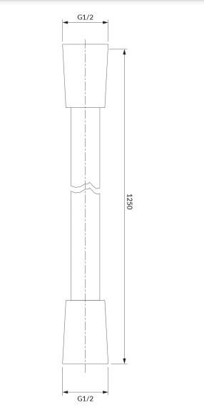 Душевой шланг Omnires chrome 125 cm (022-XCR) Фото - 1