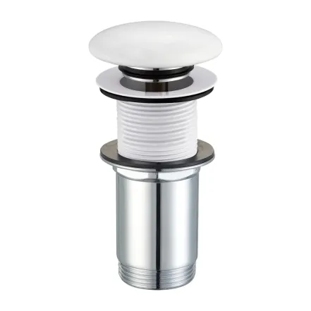 Донний клапан Omnires click-clack gloss white (A716BP)