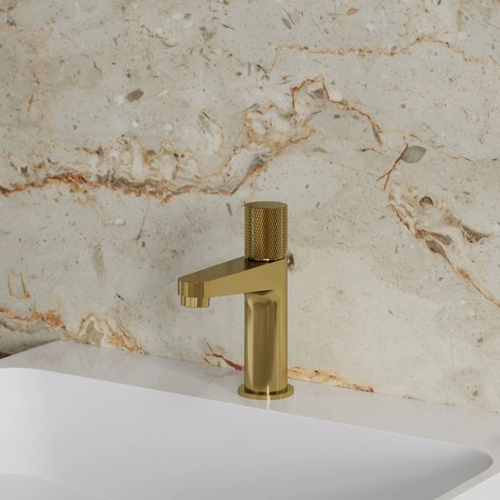Смеситель для умывальника Omnires Contour brushed gold (CT8010GLB) Фото - 2