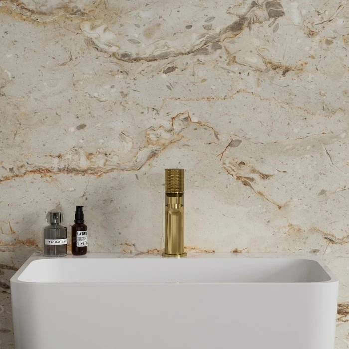 Смеситель для умывальника Omnires Contour brushed gold (CT8010GLB) Фото - 3