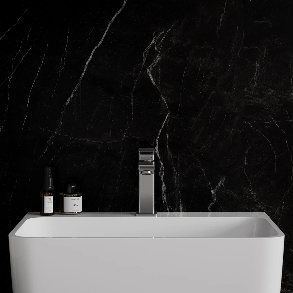 Змішувач для умивальника Omnires Parma nickel (PM7410IN) Фото - 1
