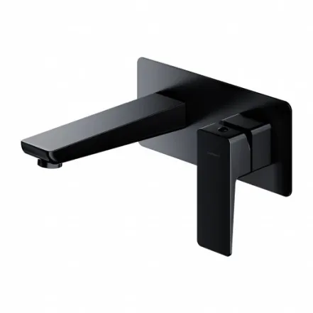Смеситель для умывальника скрытого монтажа Omnires Parma black mat (PM7415BL)