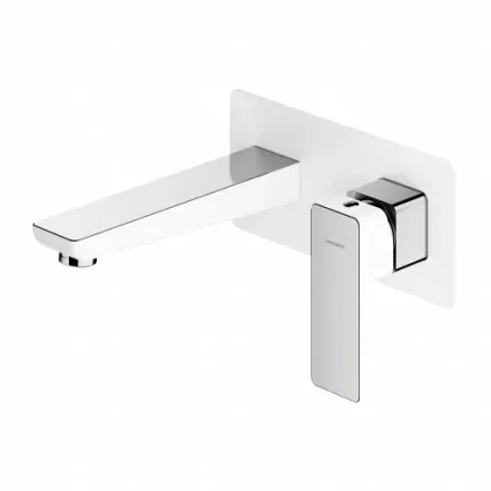 Смеситель для умывальника Omnires Parma chrome/white (PM7415CRB)