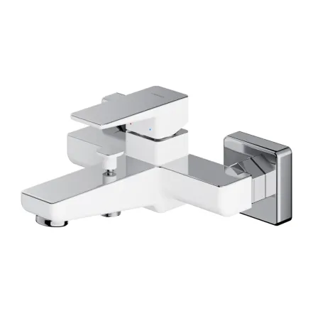 Змішувач для ванни Omnires Parma chrome /white(PM7430CRB)