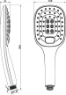 Душова система Omnires Parma black mat (PM7444BL) Фото - 3