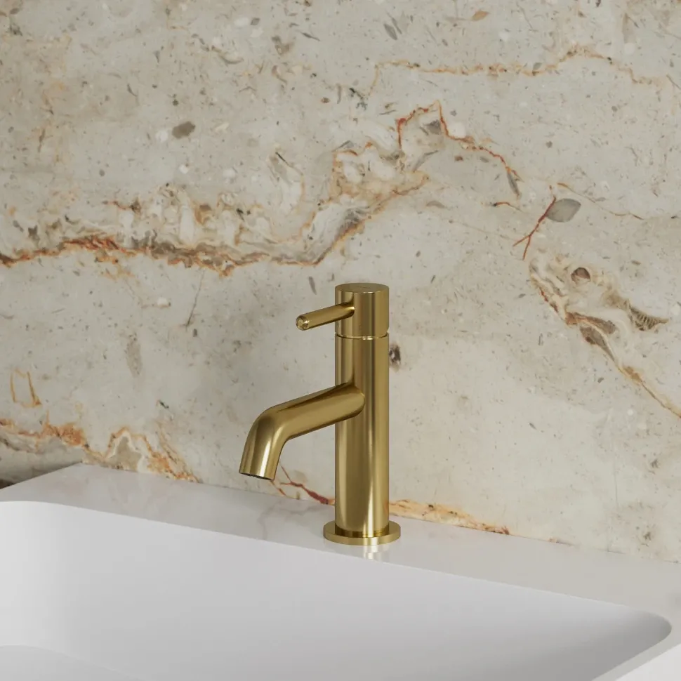 Смеситель для умывальника Omnires Y brushed gold (Y1210NGLB) Фото - 2