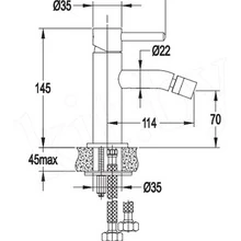 Змішувач для біде Omnires Y хром (Y1220CR) Фото - 2