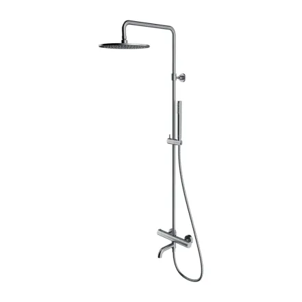 Душова система Omnires Y з термостатом, brushed nickel (Y1234NI)