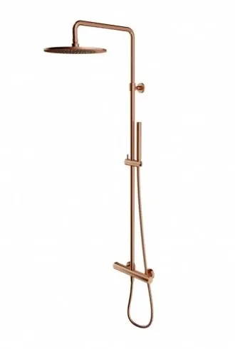 Душевая система с термостатом Omnires Y brushed copper (Y1244SUCPB)