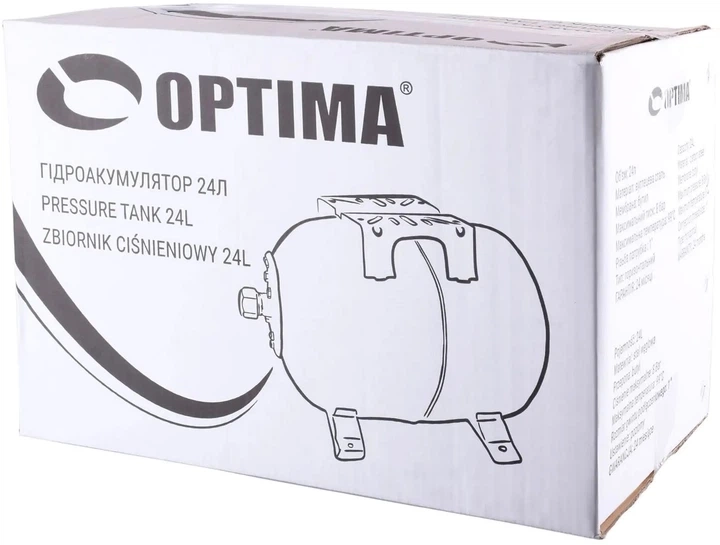 Бак розширювальний Optima 24л G 1 10 бар вуглецева сталь Фото - 4