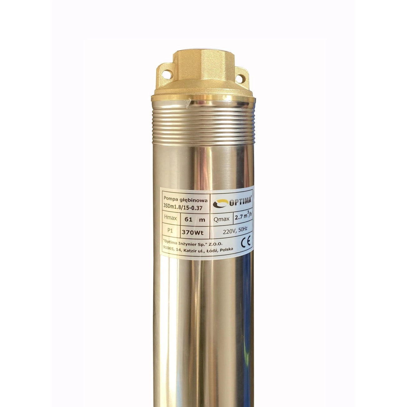 Насос скважинный с повышенной устойчивостью к песку 3″ OPTIMA 3SDm1,8/15 0,37 кВт 61м + пульт+кабель15м NEW Фото - 7