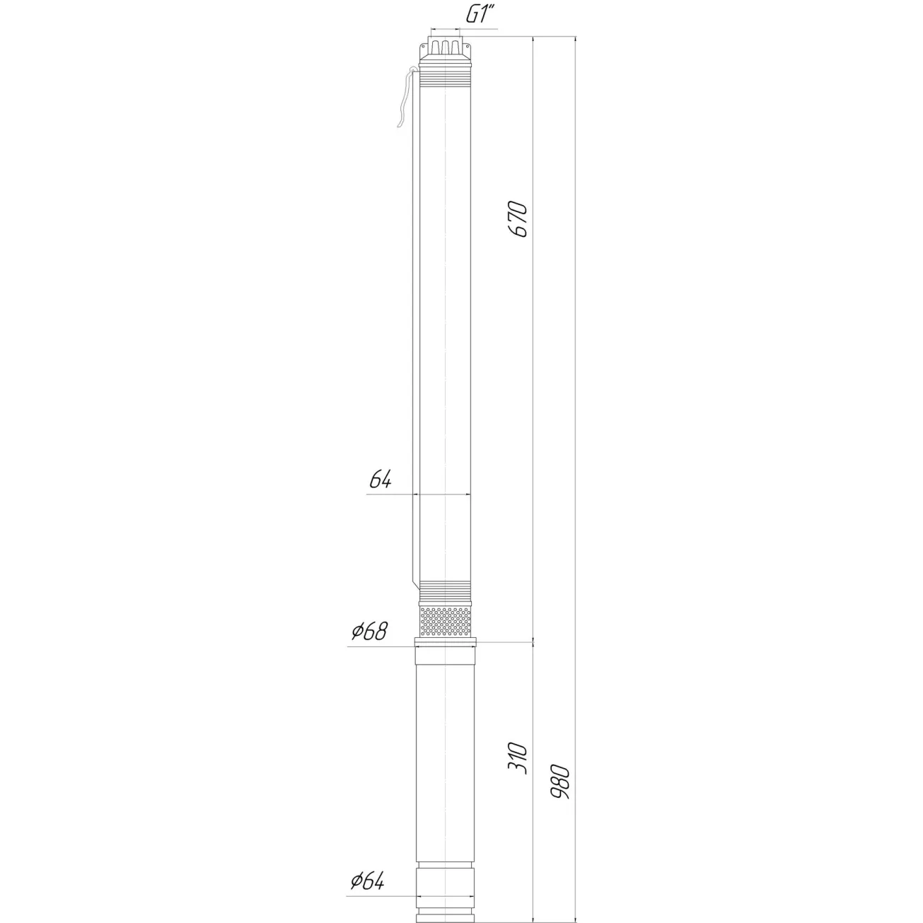 Насос скважинный с повышенной устойчивостью к песку 2,5″ OPTIMA 2,5SDm1,5/18 0,25 кВт 48м + пульт+кабель 15м Фото - 6