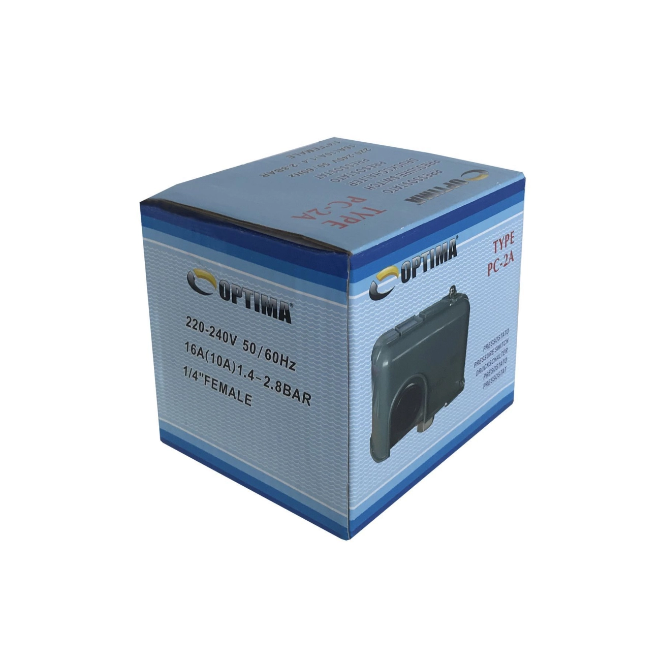 Реле тиску Optima РС-2A з захистом сухого ходу Фото - 3