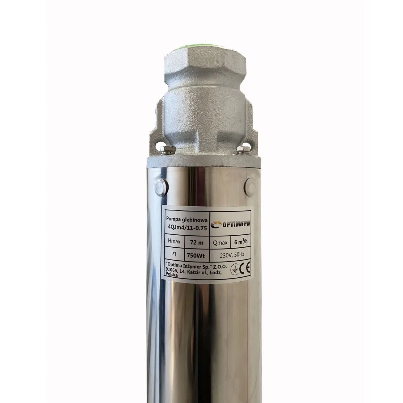 Насос скважинный с повышенной устойчивостью к песку OPTIMA PM 4QJm4/11 0,75 кВт 81м + 1,5 м кабель Фото - 1