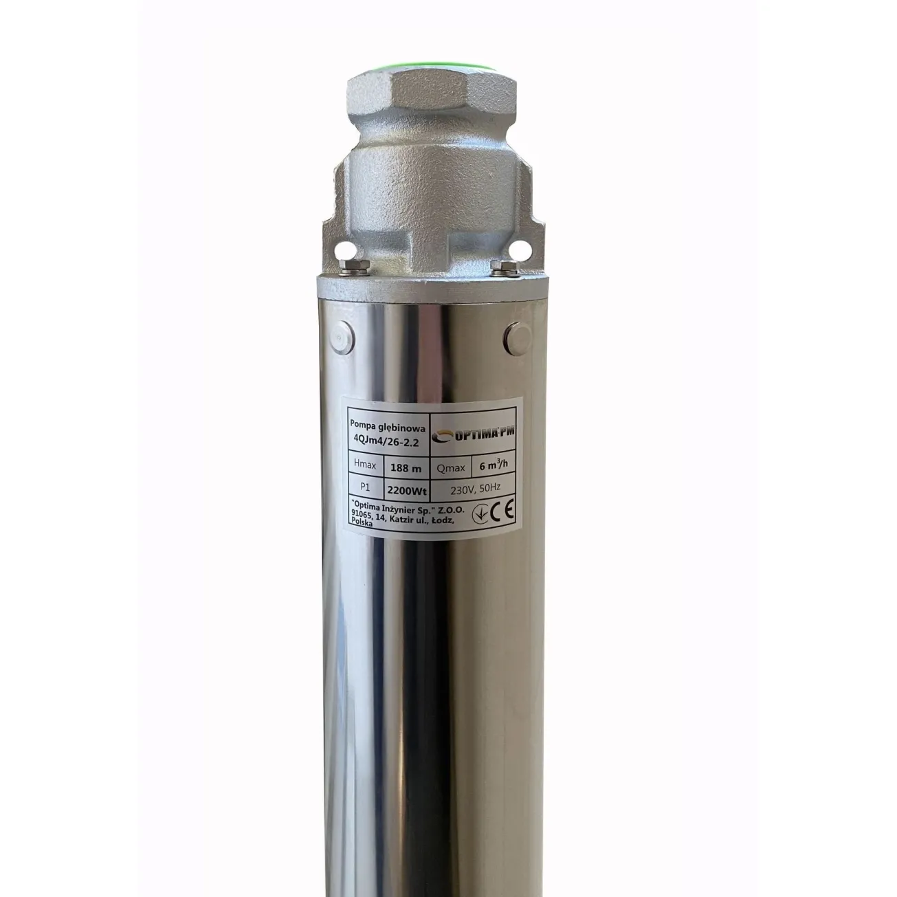 Насос скважинный с повышенной устойчивостью к песку OPTIMA PM 4QJm4/26 2,2 кВт 205м + 2 м кабель Фото - 1