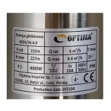 Насос свердловинний з підвищеною стійкістю до піску OPTIMA 4SD6/36 4,0 кВт 227м 3-фазний ( 2 частини ) Фото - 2