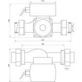 Насос циркуляційний енергоощадний  Optima OP32-10AUTO 180мм + гайки Фото - 4