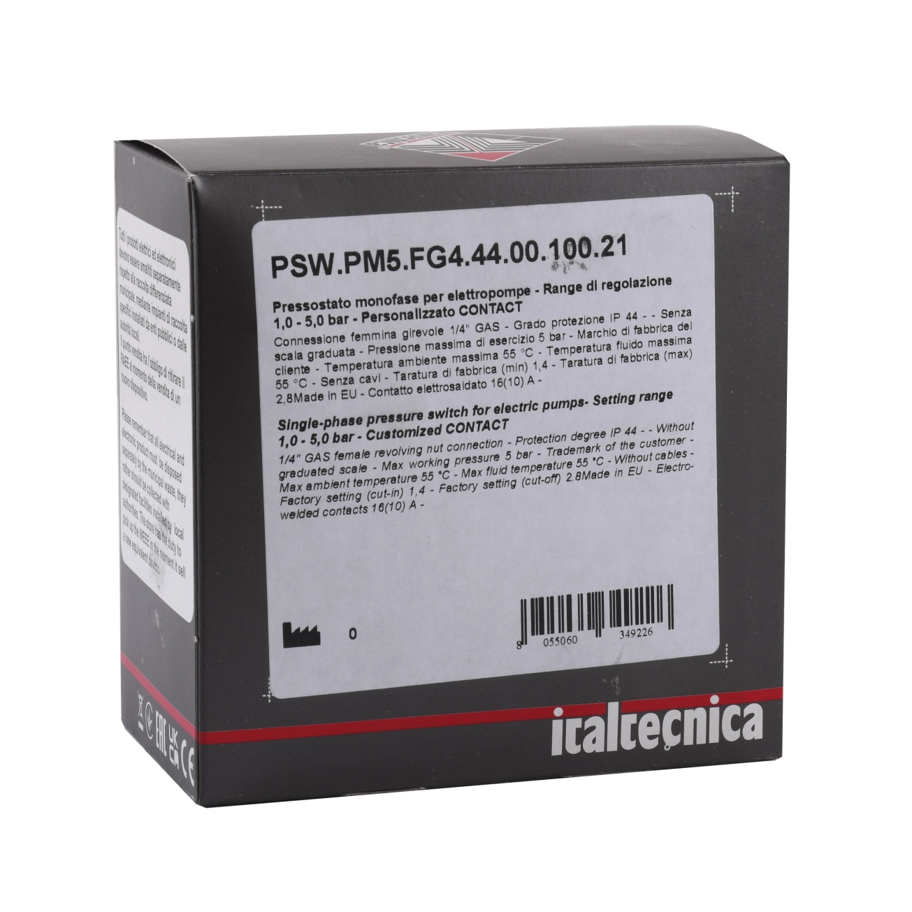 Реле тиску Italtecnica  PM-5 G Фото - 4